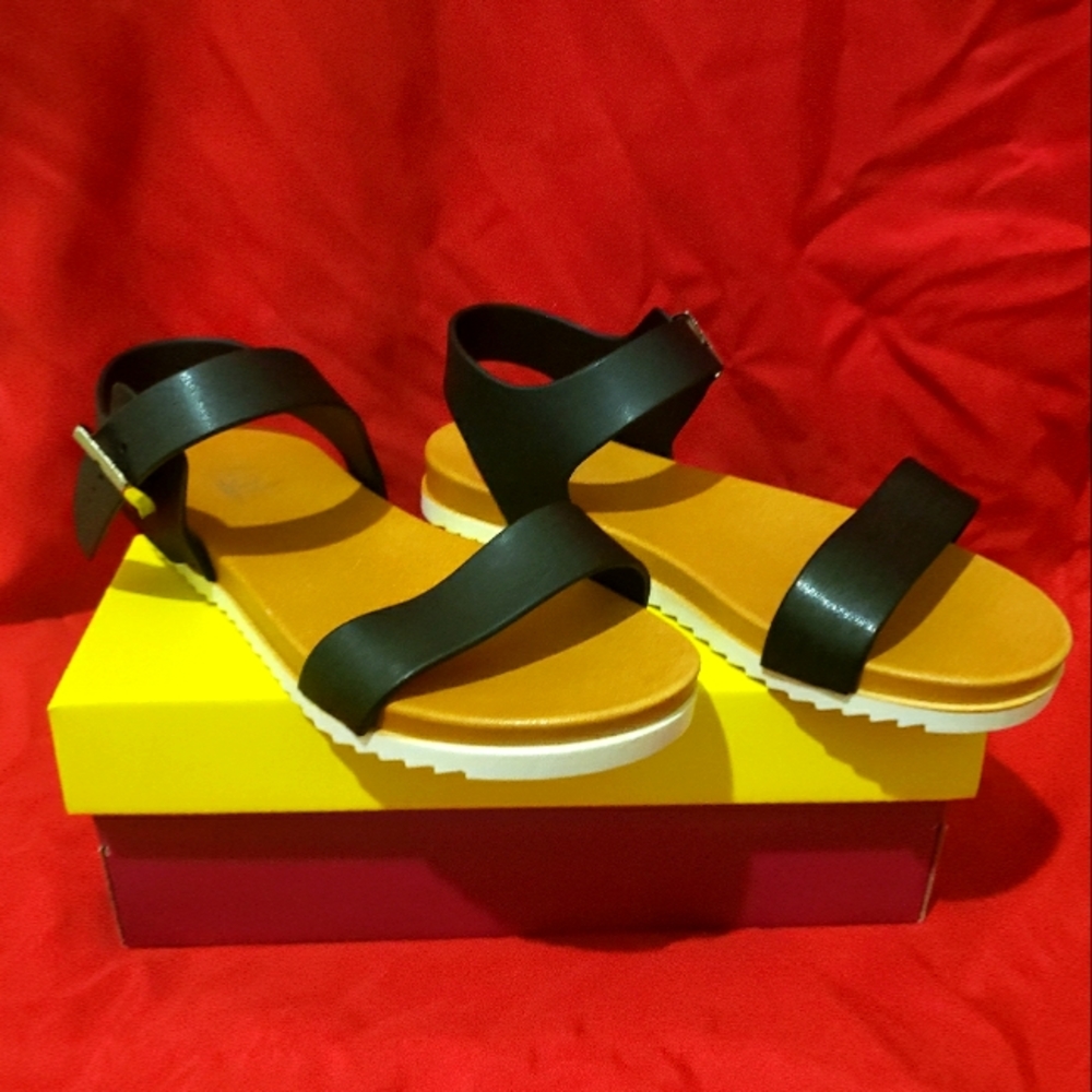 Little Girls Black Sandals